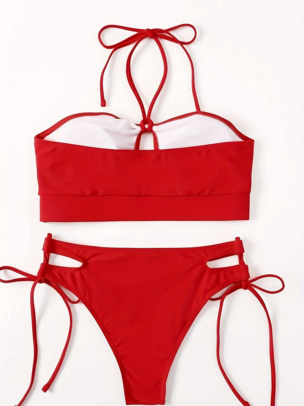 Solid Color Sexy 2 Piece Set Bikini