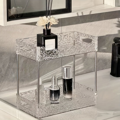 1pc Elegant Multi-Tier Acrylic Vanity Organizer