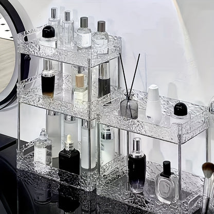 1pc Elegant Multi-Tier Acrylic Vanity Organizer