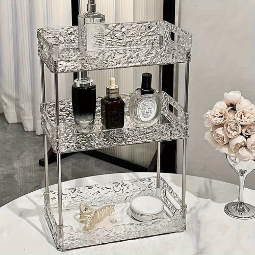 1pc Elegant Multi-Tier Acrylic Vanity Organizer