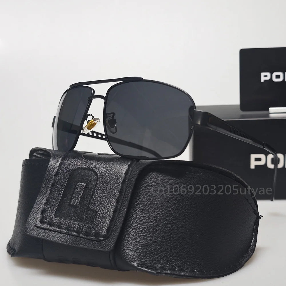 Men UV Resistant Polarized Sunglasses Vintage Trend UV400 Shades