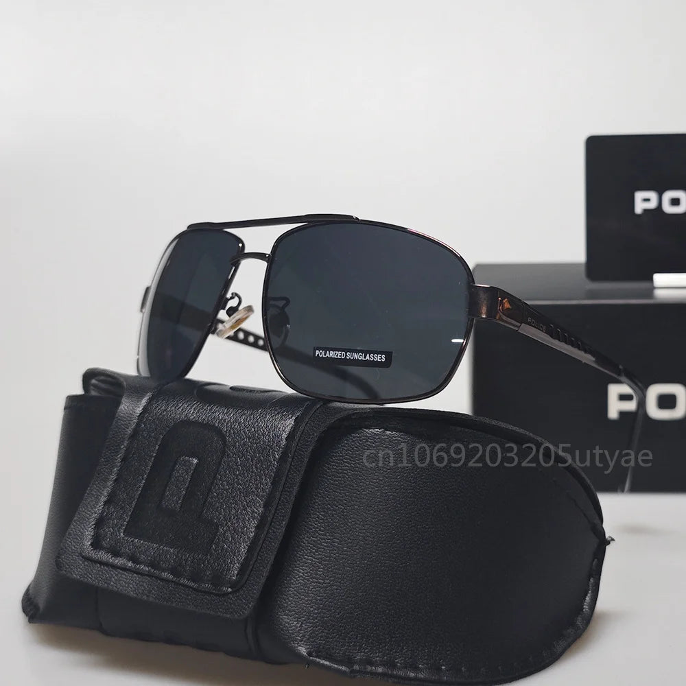 Men UV Resistant Polarized Sunglasses Vintage Trend UV400 Shades