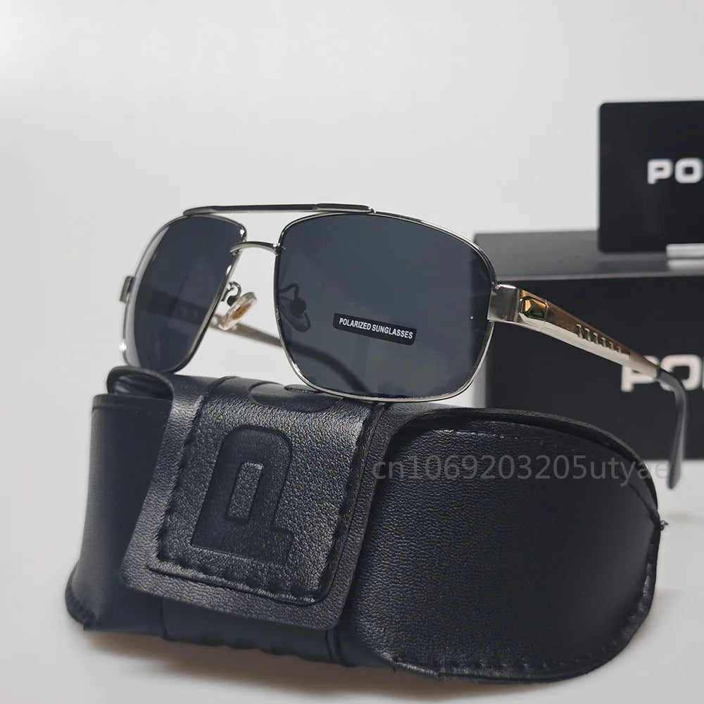 Men UV Resistant Polarized Sunglasses Vintage Trend UV400 Shades