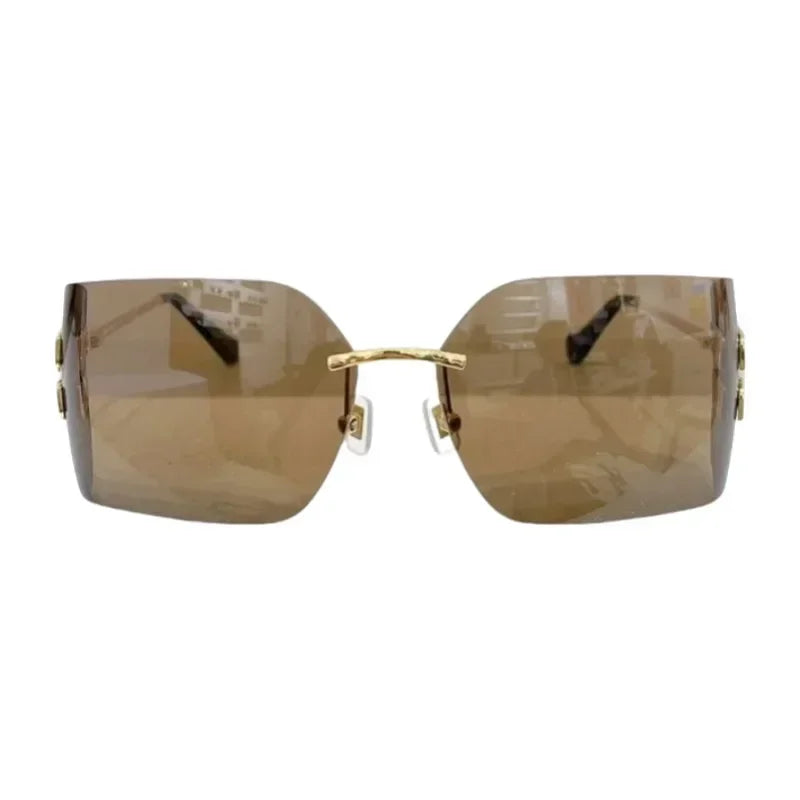 ‌Ultra-Light Frameless Sunglasses UV400 Polarized Lens Unisex Fashion Shades