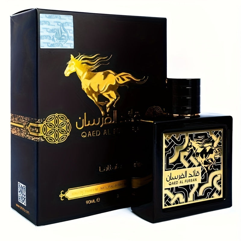 Lattafa Perfumes Qaed Al Fursan For Unisex Eau De Parfum Spray, 3 Ounce